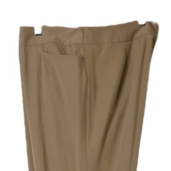 Casual Corner Trousers Bootcut Mid Rise Camel Tan Brown Women’s Plus Size 16 - Picture 5 of 8